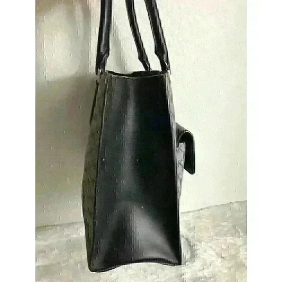 Michael Kors Bridgette Gray/Black Leather Tote Handbag Medium Size - Picture 4 of 13